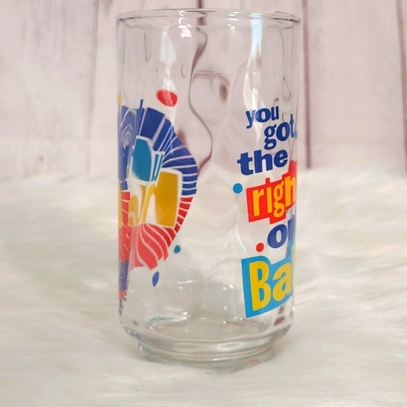 Vintage Diet Pepsi Soda Ray Charles You Got The Right One Baby Crystal Glass Cup - Picture 9 of 14